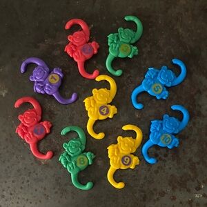 Vibrant Counting Monkey Learning Set Replacement Pieces for Kids. Missing #6